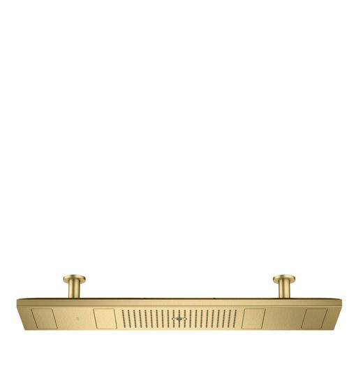 AXOR-HG-AXOR-ShowerSolutions-ShowerHeaven-1200-300-4jet-mit-Beleuchtung-3500-K-Brushed-Brass-10628950 gallery number 1